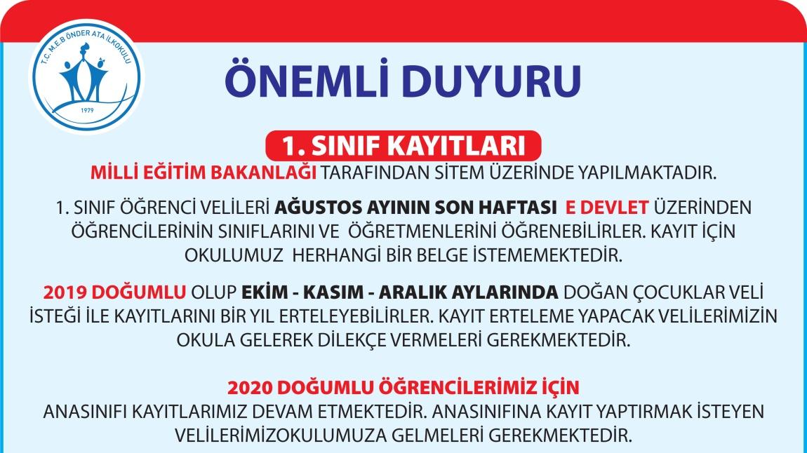 2025 YILI 1. SINIF ÖĞRNCİ KAYITLARI